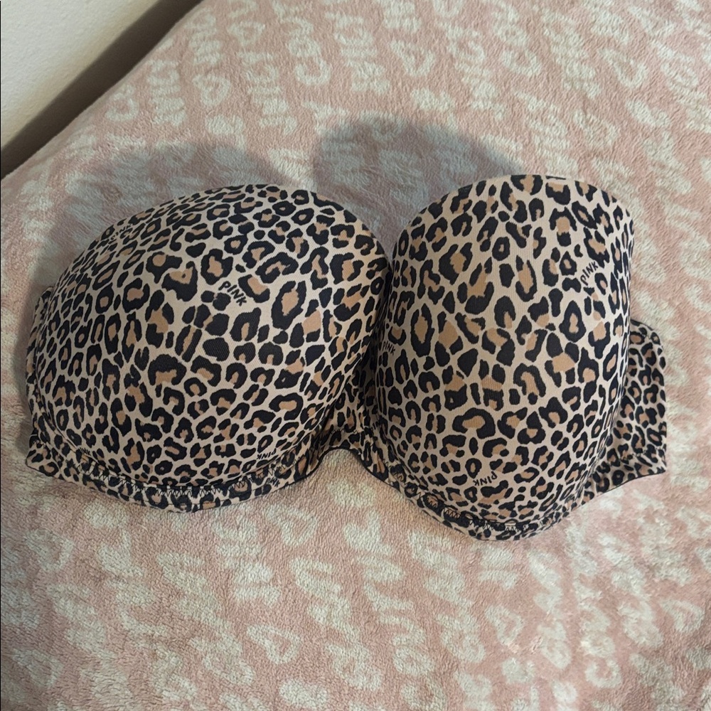 PINK Victoria's Secret Leopard Print Bra
